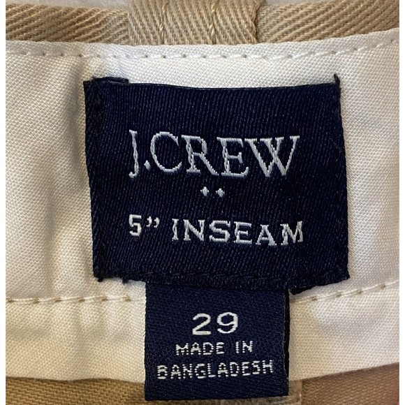 J.Crew Womens 29 Flat Front Chino Shorts Tan 5" Inseam NWT NEW! MSRP $59.50 - Picture 6 of 11
